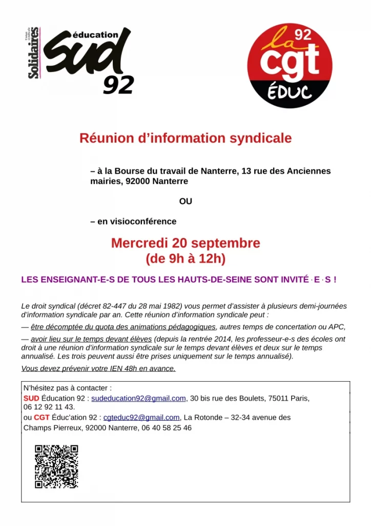 RIS SUD CGT Educ du 20 septembre 2023