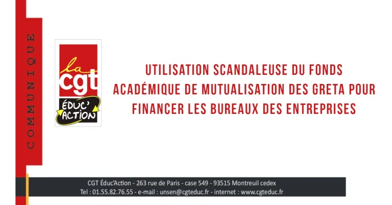 Une communique UNSEN Bureau des entreprises