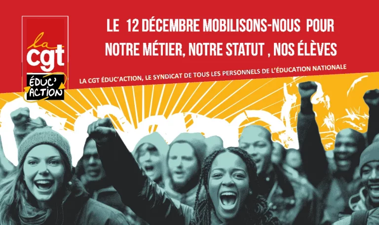 Une reforme du LP greve 12 12 23 affiche